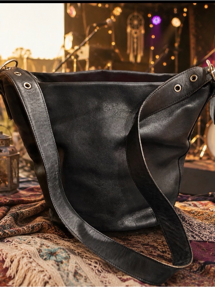 Coach Black Leather Hobo Bag 9186